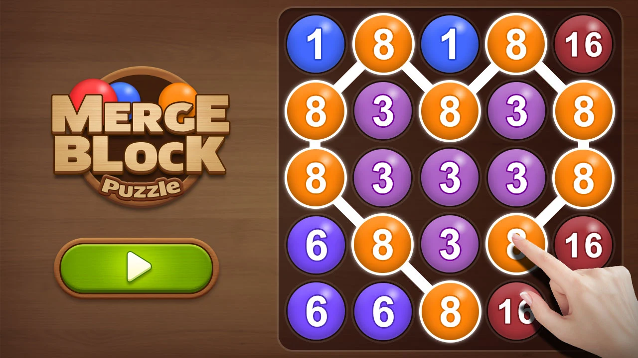 Merge bubble - Number game screenshot